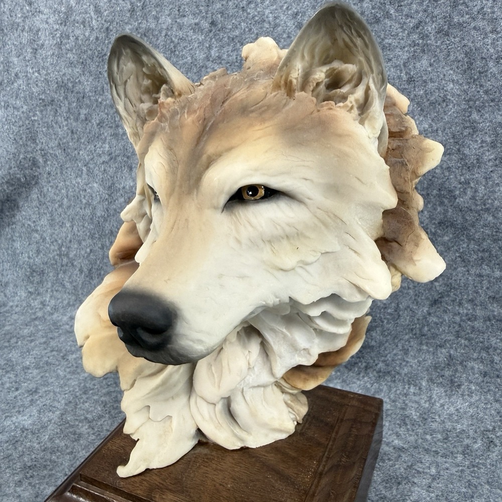 Vintage Stephen Herrero Wolf‎ Animal Sculpture "Solitude" 683/4000 Home Decor - Picture 4 of 11